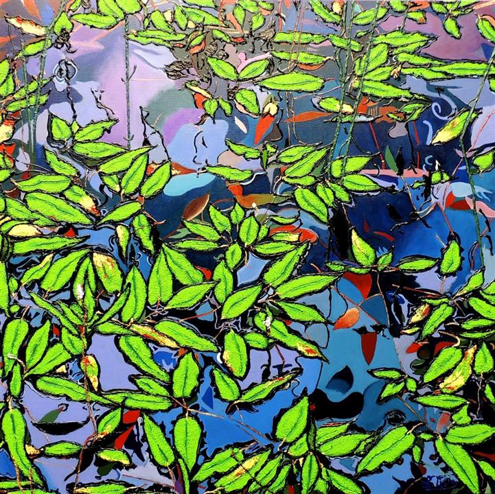 Méditation - Acrylique 90 X 90 - Février 2023