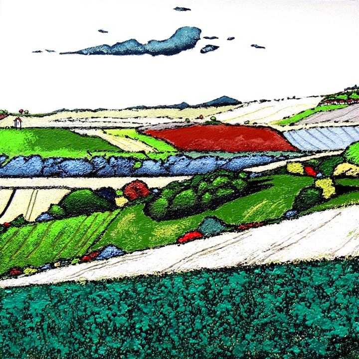 Horizon Vert - Acrylique 70 X 70 - Novembre 2021