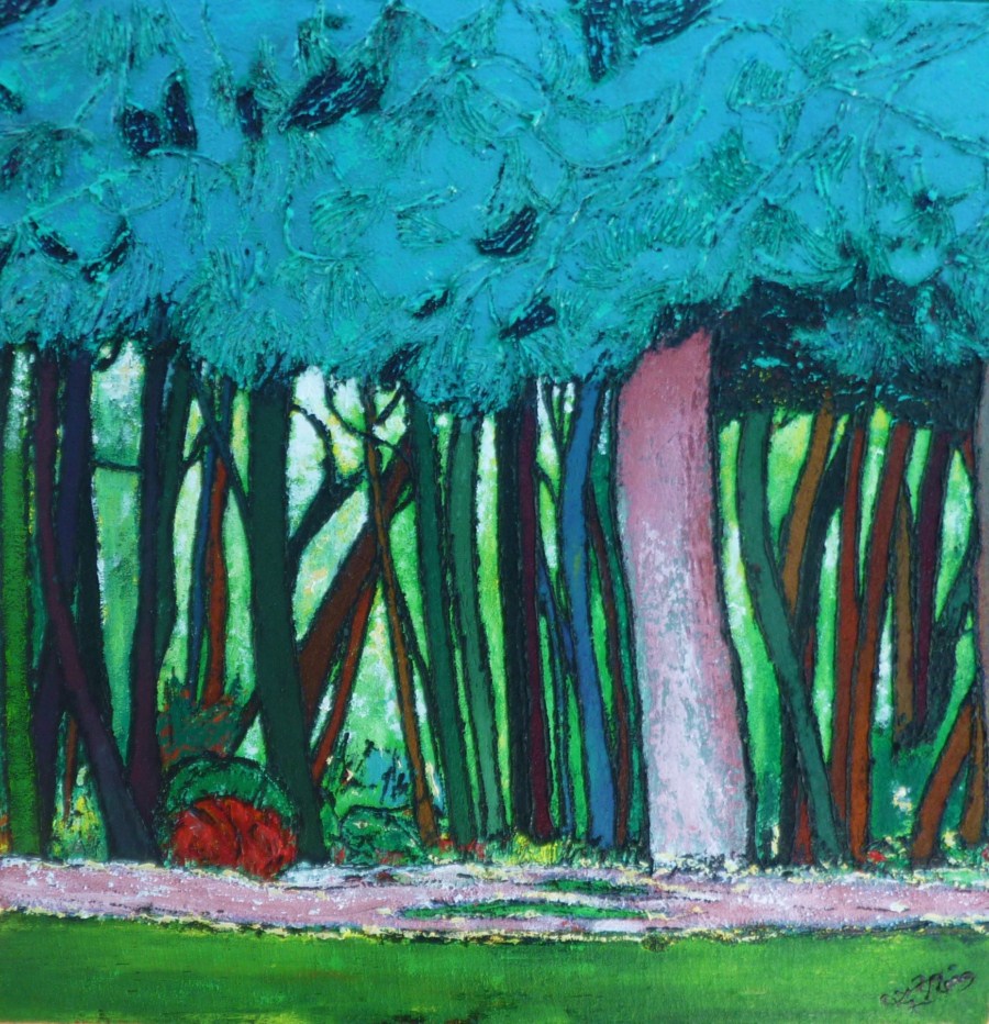 L'arbre qui cache la forêt - Acrylique 90 X 90 - Janvier 2012