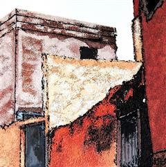 La Médina - Acrylique 40 X 40 - Mai 2020