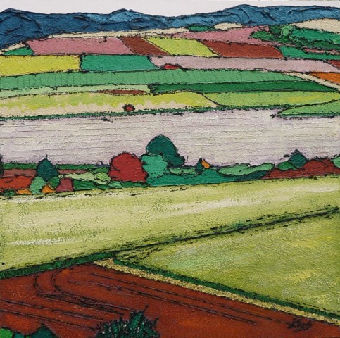 Limagne en été 70x70