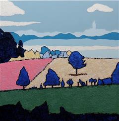 Quelque part - Acrylique 90 X 90 - Février 2025