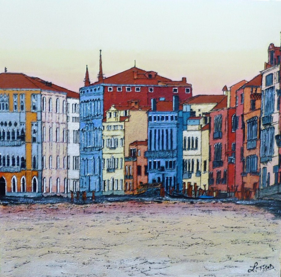 Venise - le grand canal - Acrylique 100 X 100 - Octobre 2011